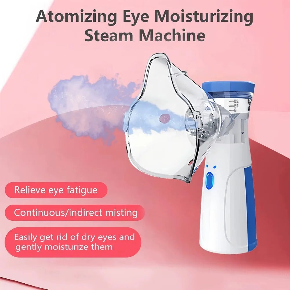 Portable Facial Steamer With Nano-ionic Mist, Facial Spray, Facial Steamer, Nebulizer, Beauty Humidifier, Handheld Device For Moisturizing Eyes And Face.